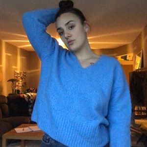 Bright Sky Blue Sweater